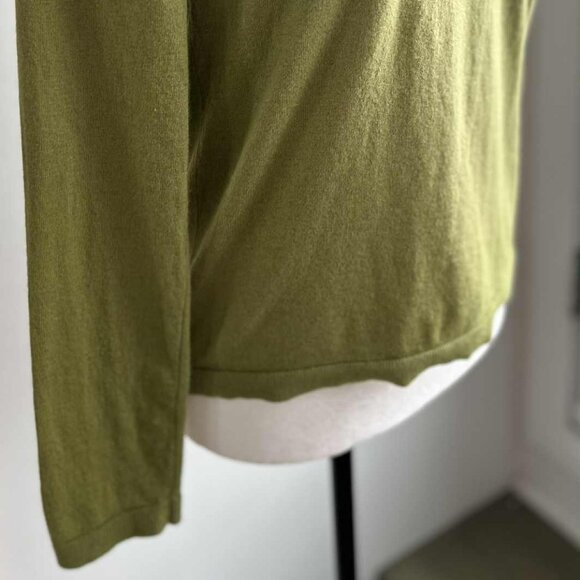 Massimo Dutti Pistachio Soft Touch Wool Blend Fine Knit Crewneck Sweater – US M - Picture 2 of 11